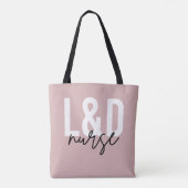 Tote Bag Infirmière de la main-d'oeuvre et de l'accouchemen (Dos)