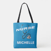 Tote Bag Infirmière de nom personnalisable (Dos)