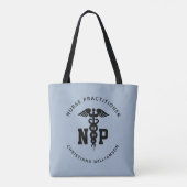 Tote Bag Infirmière de NP personnalisée Praticien Diplôme C (Dos)
