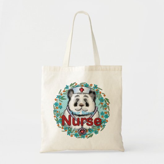 Tote Bag infirmière de Panda (Devant)