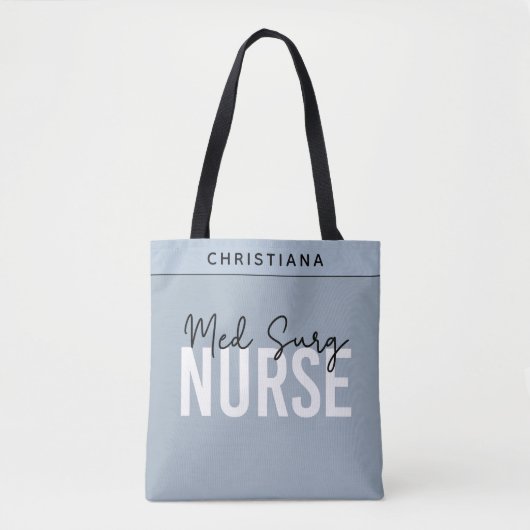 Tote Bag Infirmière de surg sur mesure | Infirmière Médical (Devant)