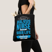 Tote Bag Infirmière dialyse Héros Kidney Néphrologie Infirm (De près)