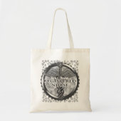 Tote Bag Infirmière diplômée grise (Devant)