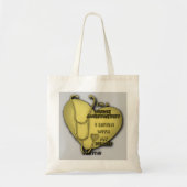 Tote Bag Infirmière du Coeur Jaune Anesthésiste (Devant)