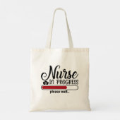 Tote Bag Infirmière en cours Funny Nursing School (Dos)