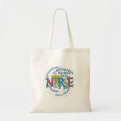 Tote Bag Infirmière en soins cardiaques devise (Devant)