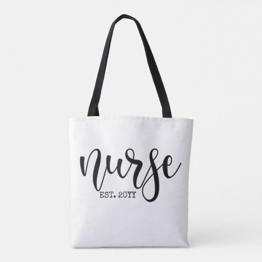Tote Bag Infirmière Est Année sur mesure Étudiante Infirmiè (Dos)