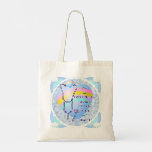Tote Bag Infirmière exceptionnelle Stethoscope (Dos)