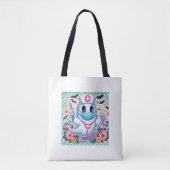 Tote Bag Infirmière fantôme de dessin animé éffrayante : Ar (Devant)