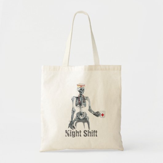 Tote Bag Infirmière Fourre-tout de poste de nuit (Devant)