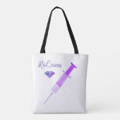 Tote Bag Infirmière glamour (Dos)