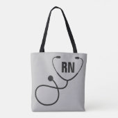 Tote Bag Infirmière inscrite à la RN personnalisée (Dos)