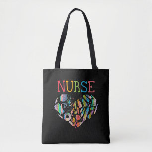 Tote Bag Infirmière Love Infirmière Étudiante RN Merci d