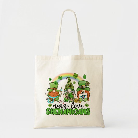 Tote Bag Infirmière Love Shenanigans St. Patrick's (Devant)