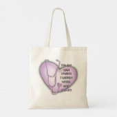 Tote Bag Infirmière LPN du coeur pourpre (Dos)