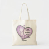 Tote Bag Infirmière LPN du coeur pourpre (Devant)