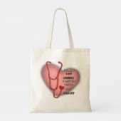 Tote Bag Infirmière LVN du Coeur Rouge (Dos)