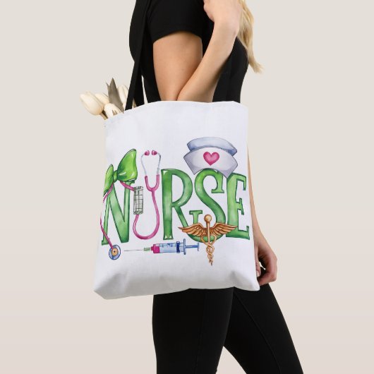 Tote Bag Infirmière, Médicale (De près)