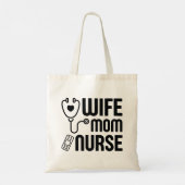 Tote Bag Infirmière mère (Dos)