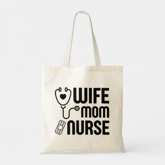 Tote Bag Infirmière mère (Dos)