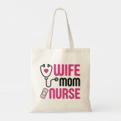 Tote Bag Infirmière mère (Dos)