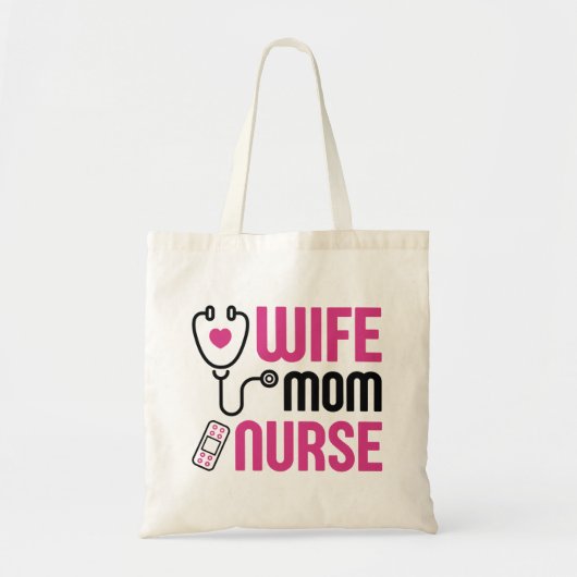 Tote Bag Infirmière mère (Devant)