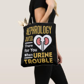 Tote Bag Infirmière Néphrologie Là Pour Vous Quand Trouble  (De près)