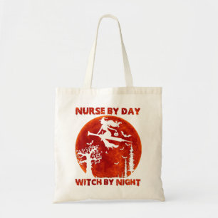 Tote Bag Infirmière Par Jour Sorcière Par Nuit Dons Drôle H