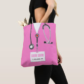 Tote Bag Infirmière personnalisée (De près)