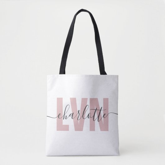 Tote Bag Infirmière professionnelle Chic LVN personnalisée (Devant)