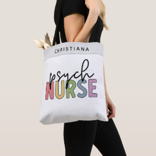 Tote Bag Infirmière psychique de nom personnalisé Infirmi