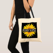 Tote Bag Infirmière psychique Leopard Sunflower Infirmière  (Devant (produit))