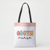 Tote Bag Infirmière Retro OBGYN personnalisée (Devant)