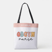 Tote Bag Infirmière Retro OBGYN personnalisée (Dos)
