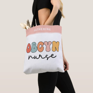 Tote Bag Infirmière Retro OBGYN personnalisée