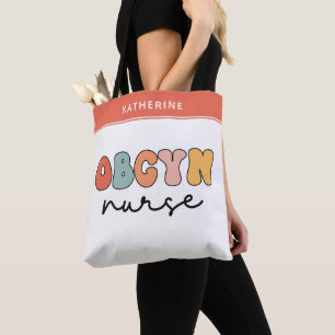 Tote Bag Infirmière Retro OBGYN personnalisée