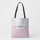Tote Bag Infirmière RN BSN Simple Cute personnalisée (Devant)