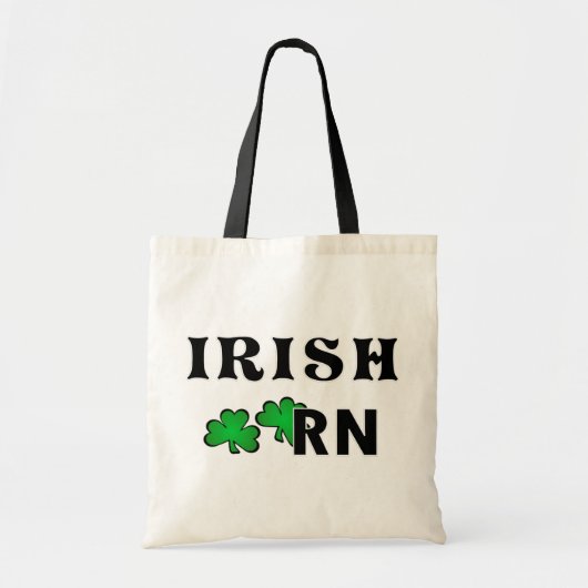 Tote Bag Infirmière RN d'Irlandais (Devant)