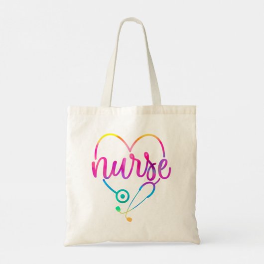 Tote Bag Infirmière stéthoscope (Dos)