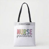 Tote Bag Infirmière sur mesure Praticien NP Infirmière dipl (Devant)