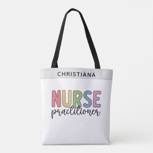Tote Bag Infirmière sur mesure Praticien NP Infirmière dipl (Dos)