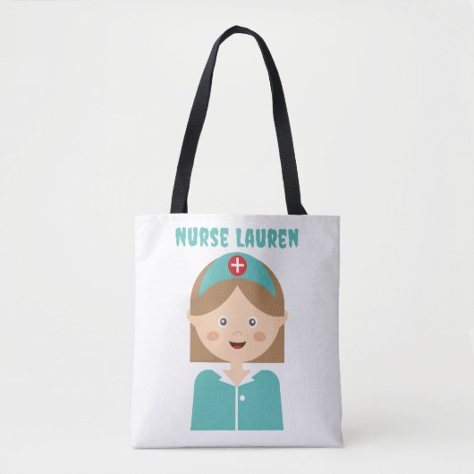 Tote Bag Infirmière sur mesure Traite de poussette d'Hallow (Devant)