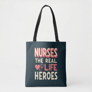 Tote Bag Infirmières Les héros de la vie réelle - Style rét