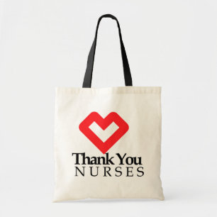 Tote Bag Infirmières Mercis  Coeur rouge