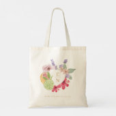 Tote Bag Infusé Avec L'Amour Citrus & Mariage Floral Monogr (Dos)
