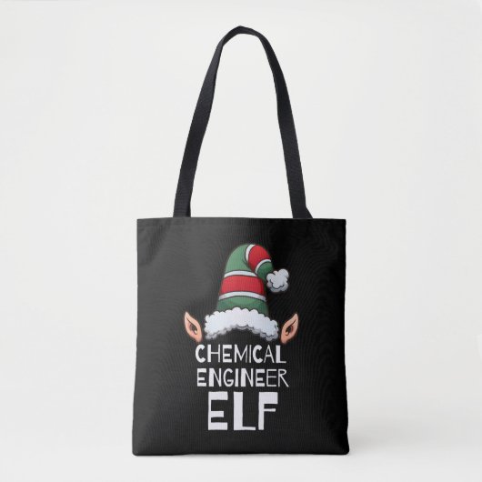 Tote Bag Ingénieur chimique Elf Noël vacances Noël (Devant)