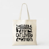 Tote Bag Ingénieur Cloud Aime les Chats (Dos)
