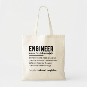 Tote Bag Ingénieur Définition Ingénierie Cadeau