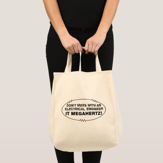 Tote Bag Ingénieur électrique Megahertz Oval (Devant (produit))
