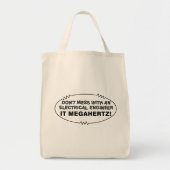 Tote Bag Ingénieur électrique Megahertz Oval (Devant)